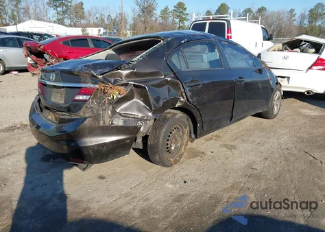 2014 Honda Civic Lx из США, поврежденный, VIN 2HGFB2F54EH556237